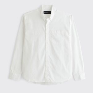 Abercrombie Poplin Button Down Shirt White Small